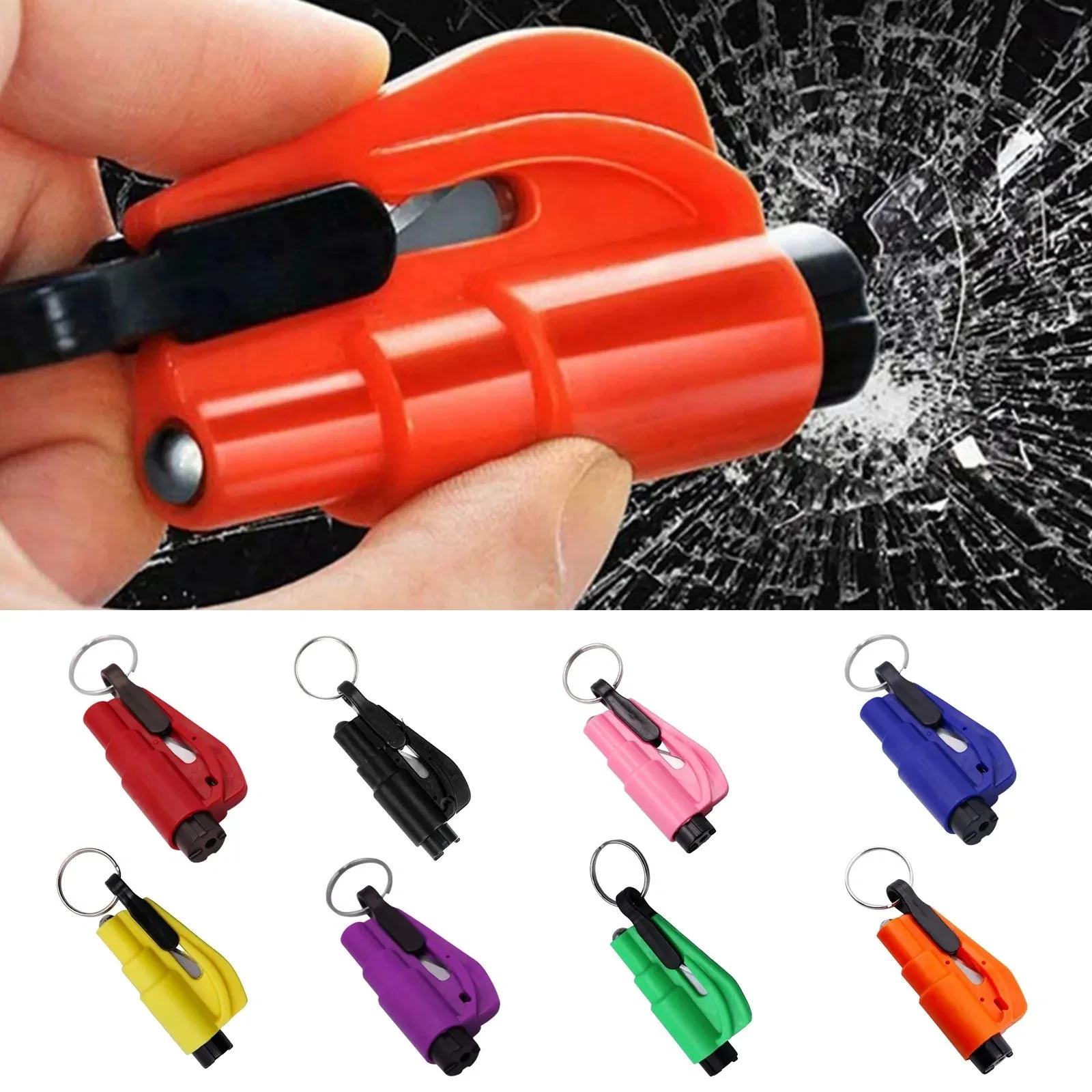 3 in 1 Emergency Mini Safety Hammer Auto Car Window Glass Breaker Seat Belt Rescue Hammer Emergency Accident Escape Tool