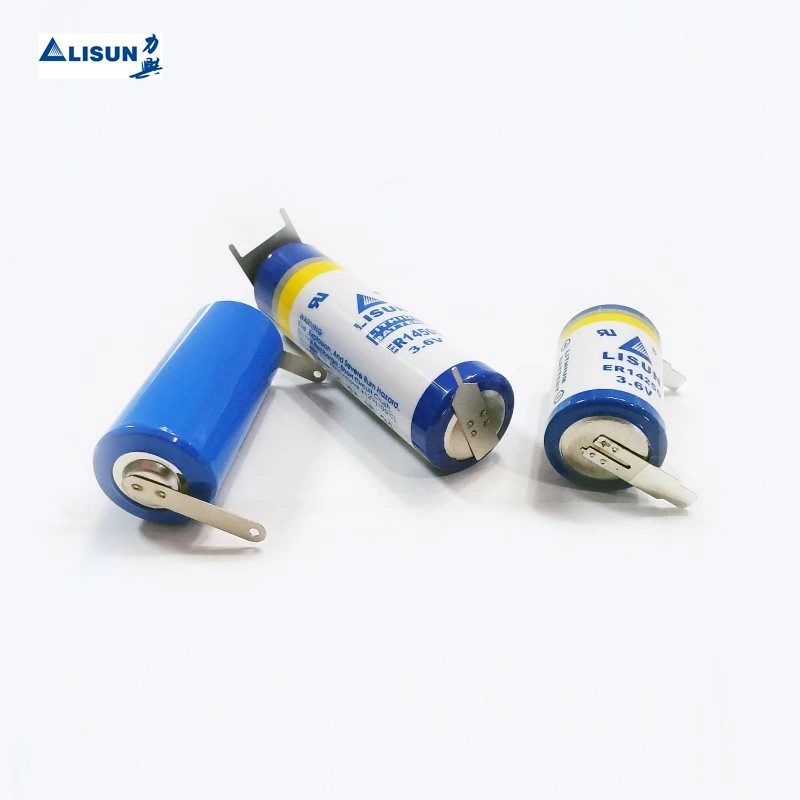 Personalizar Lisun Non-Rechargeable Batería de litio de 3,6 V er14505 Tamaño AA 2400mAh para medidor de gas