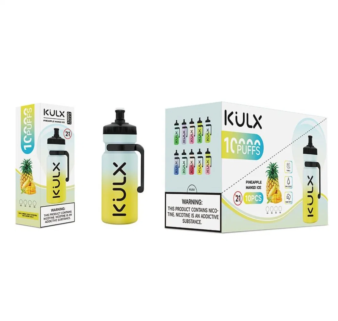 Kulx الجملة المقبلات 10000 ماسات E السجائر قلم القرود سعر المصنع Vape Salt Nicotine الولايات المتحدة الأمريكية OEM Pod المملكة المتحدة