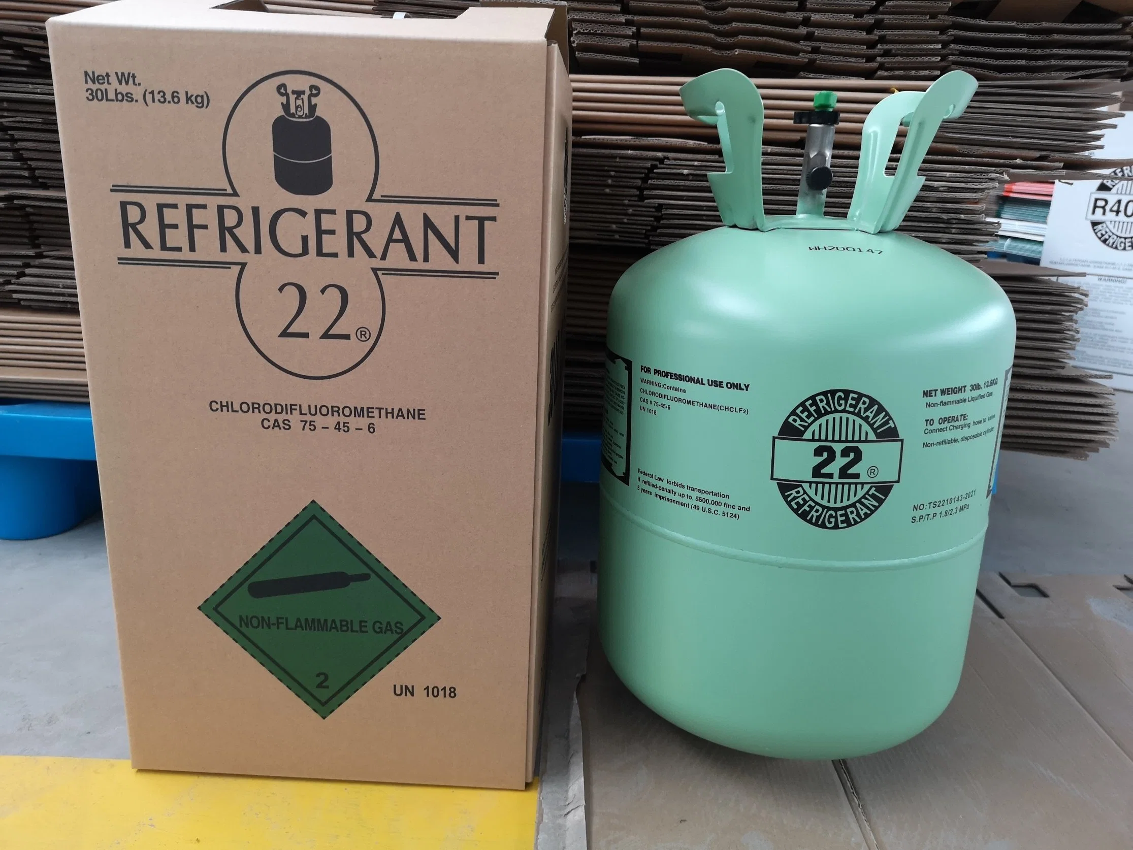 Non-Flammable Gas refrigerante 410A/R-410/R410A gas para AC