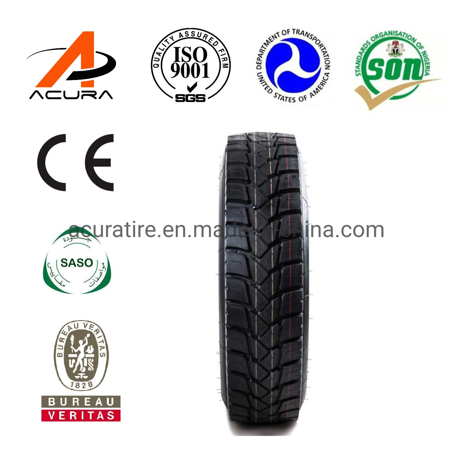 Avant de pneus de camion et d'entraînement 8.5r Pattern17,5 9.5R17,5 205/75R17.5 215/75R17.5 235/75R17.5 245/70R17.5