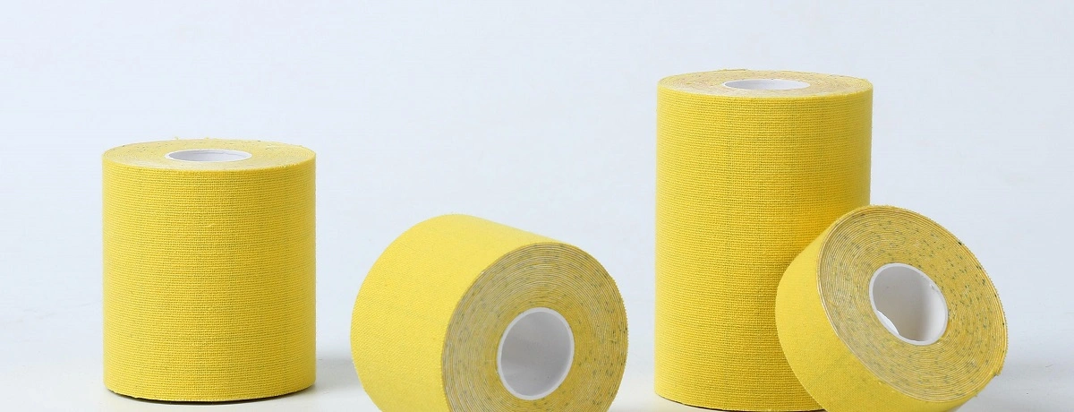 Manufacture Bandage Fixation Colorful Adhesive Cohesive Athletic Body Medical Products Kinesiology Tape