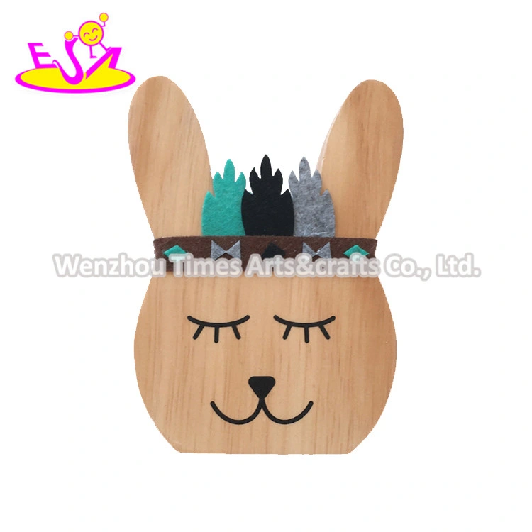 New Arrival Rabbit Shape Wooden Arts and Crafts for Kids W02A359