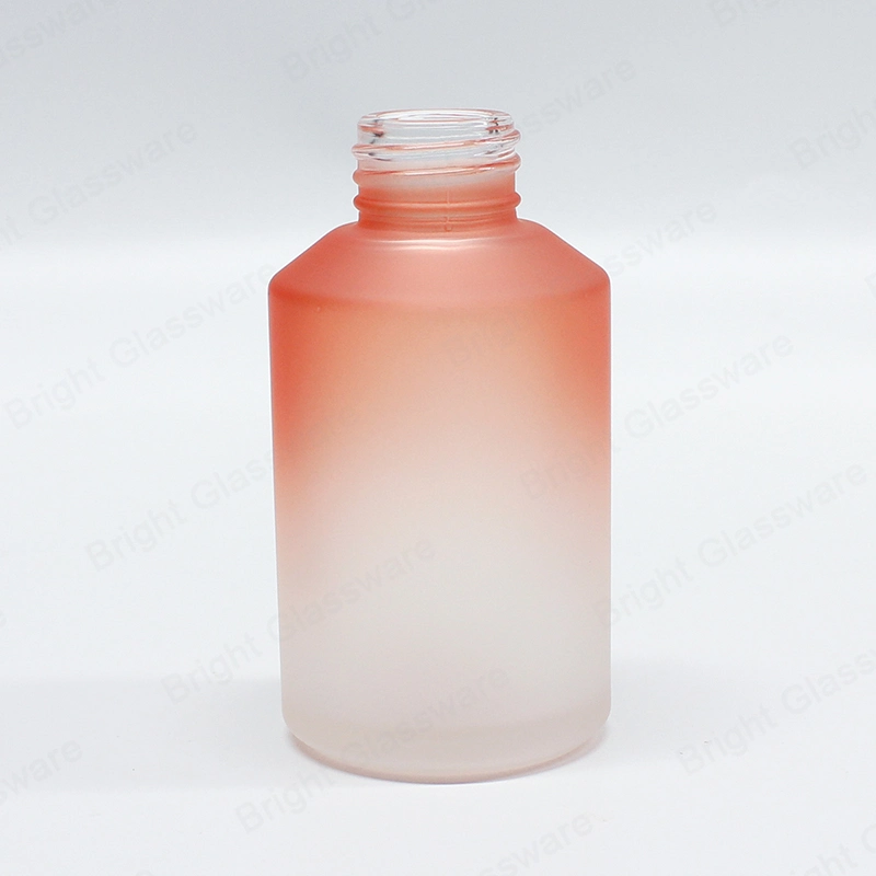 Wholesale/Supplier 120ml Slant Shoulder Gradient Color Glass Diffuser Bottle