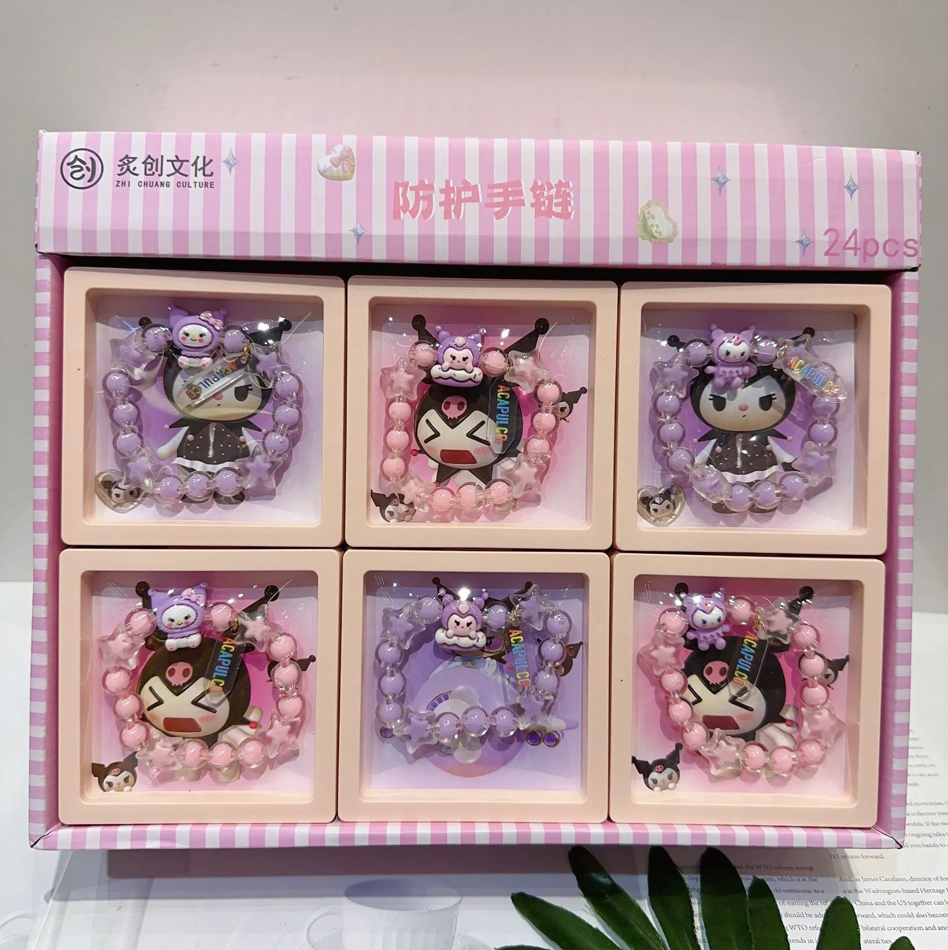 Ruunjoy New Wholesale/Supplier Sanrio Summer Anti-Mosquito Bracelet Cute Wristband Kuromi Sanrio Jewelry Accessories