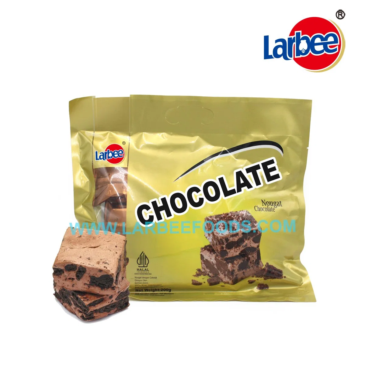 New Launch Larbee Brand 200g Assorted Flavor Nougat in Bag