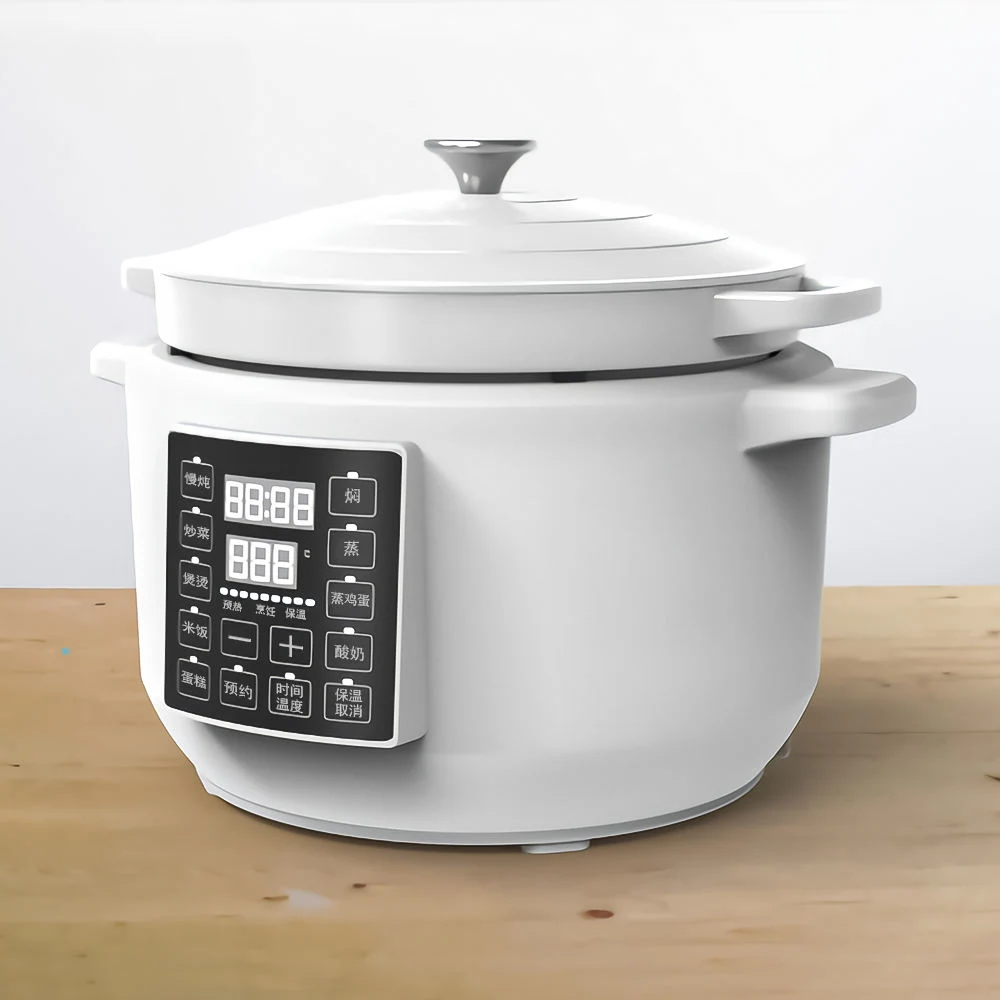 6L Ferro fundido esmaltado casserole revestimento porcelana elétrica holandês Forno