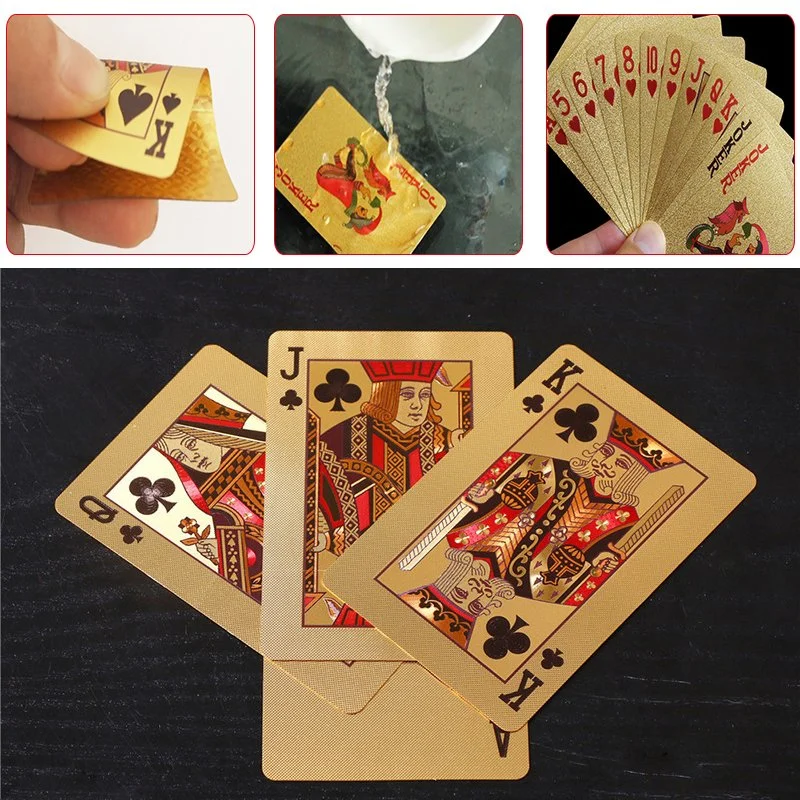 Poker Größe Qualität Wasserdichte PVC Kunststoff Spielkarten Set