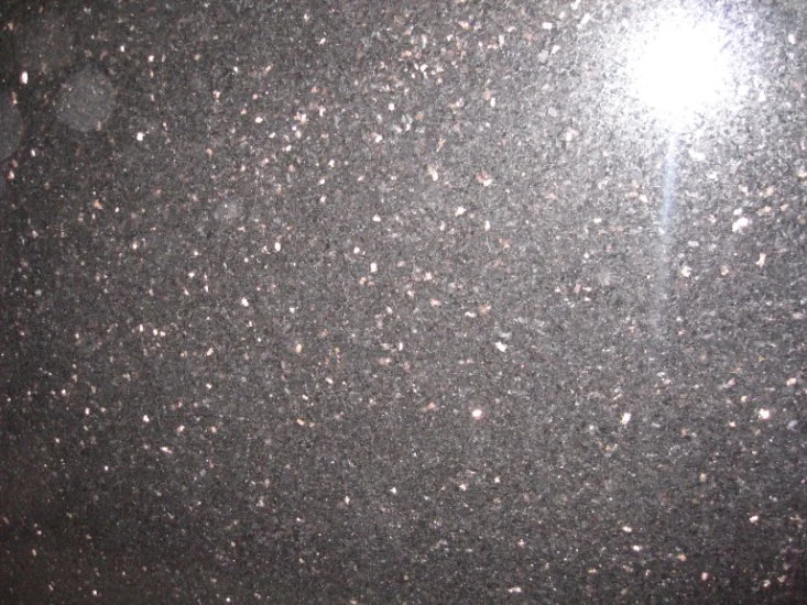 Black Galaxy Granite Natural Black Granite with Golden Spot Polished Big Slabs