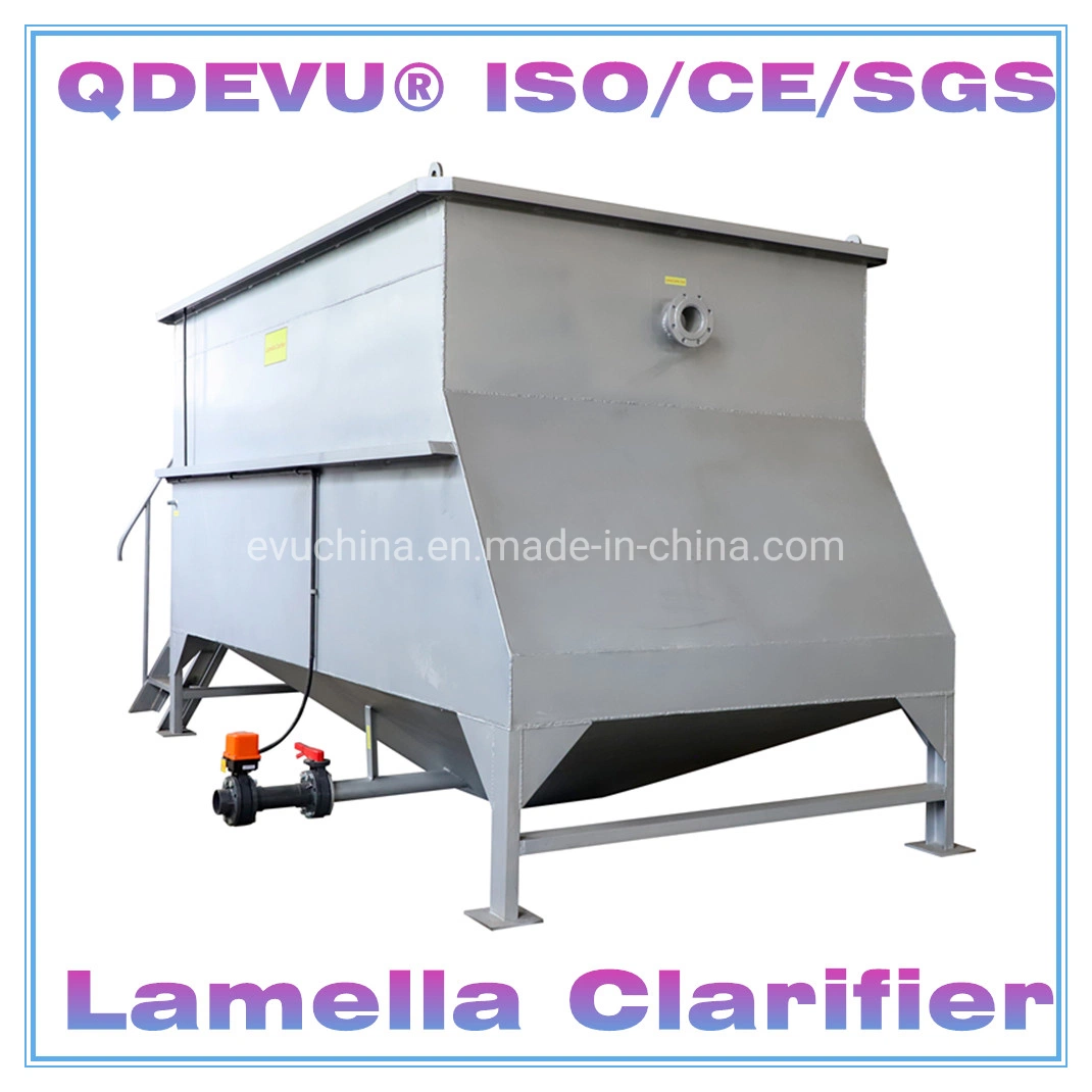 Flocculation Coagulation Sedimentation Inclined Sloping Plate Tube Tank Lamella Clarifier Settling Tank Equipment for Electroplate Effluent Wastewater Treatment