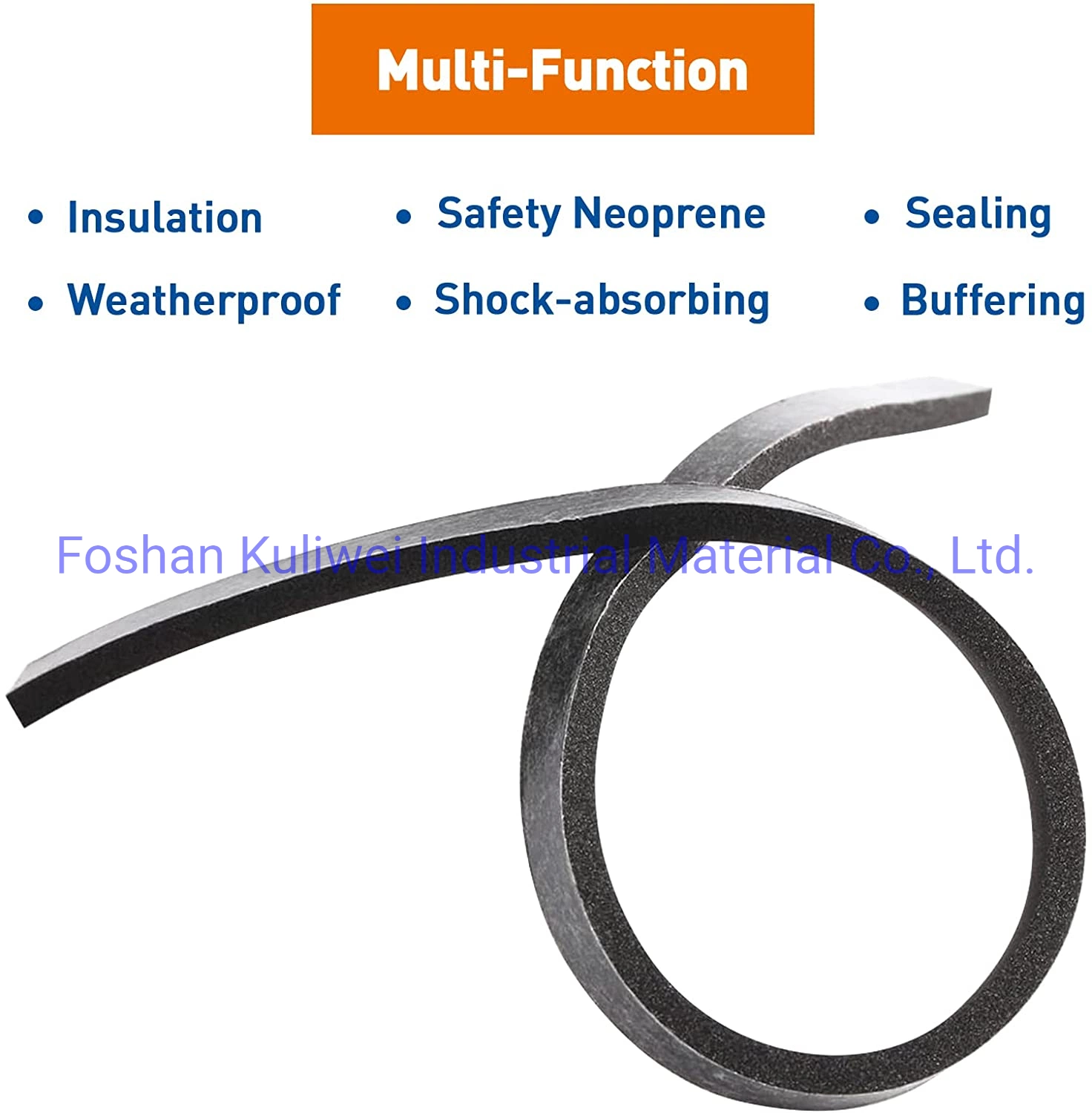 Venda por grosso abriram fogo Cell NBR EPDM SBR espuma de PVC a vedação de borracha à prova de tira de espuma macia ar à prova de manipulação de células abertas espuma de neoprene