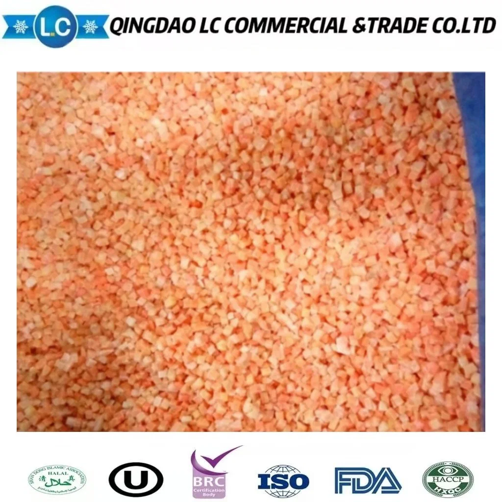 China Supplier Export Food Grade Buyers Price IQF Cut Vegetables Deep Frozen Diced Carrots