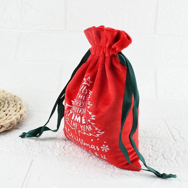 New Year's Blessing Bag, Christmas Flannel Bag, Ping an Fruit Bag, Christmas Gift Bag, Gift Bag, Candy Drawstring Bag