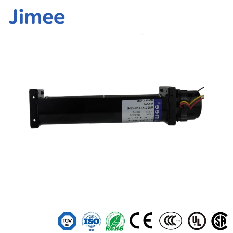 Jimee Motor China Centrifugal Fans Suppliers Ready to Ship Back Pack Leaf Blower Jm-470-110 470*150*150mm Size AC Motor Tangential Blower for Electric Fireplace