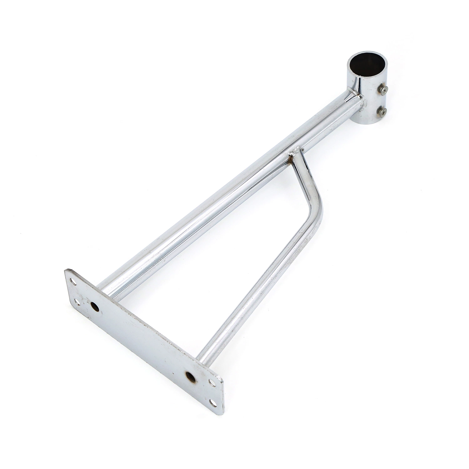 Cromado tubo de 32mm montado en la pared ropa Rail Rack colgar prendas de vestir