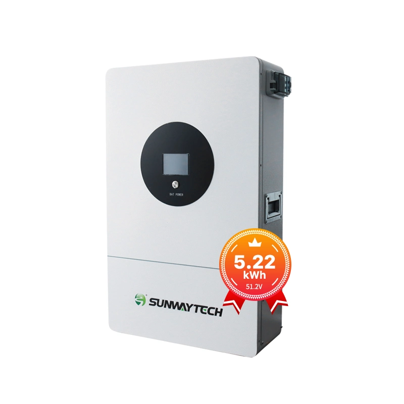 Sunway 5kw 10KW recargable BMS almacenamiento de energía de ion litio solar Batería 18650 10kwh Precio para sistema Solar