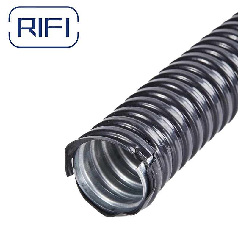 Plastic Coated Metal Flexible Hose Cable Conduit Metal Hose Black Flexible Metal Tubing Electrical Conduits Fittings