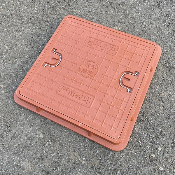 FRP Sewer Roadway Rain Water Composite Square Manhole Cover for India Market