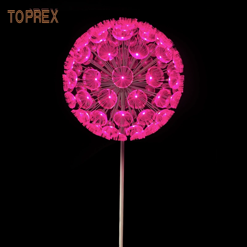 Toprex Decor Park Garden Wedding Decoration Fiber Optic LED Dandelion Motif Light