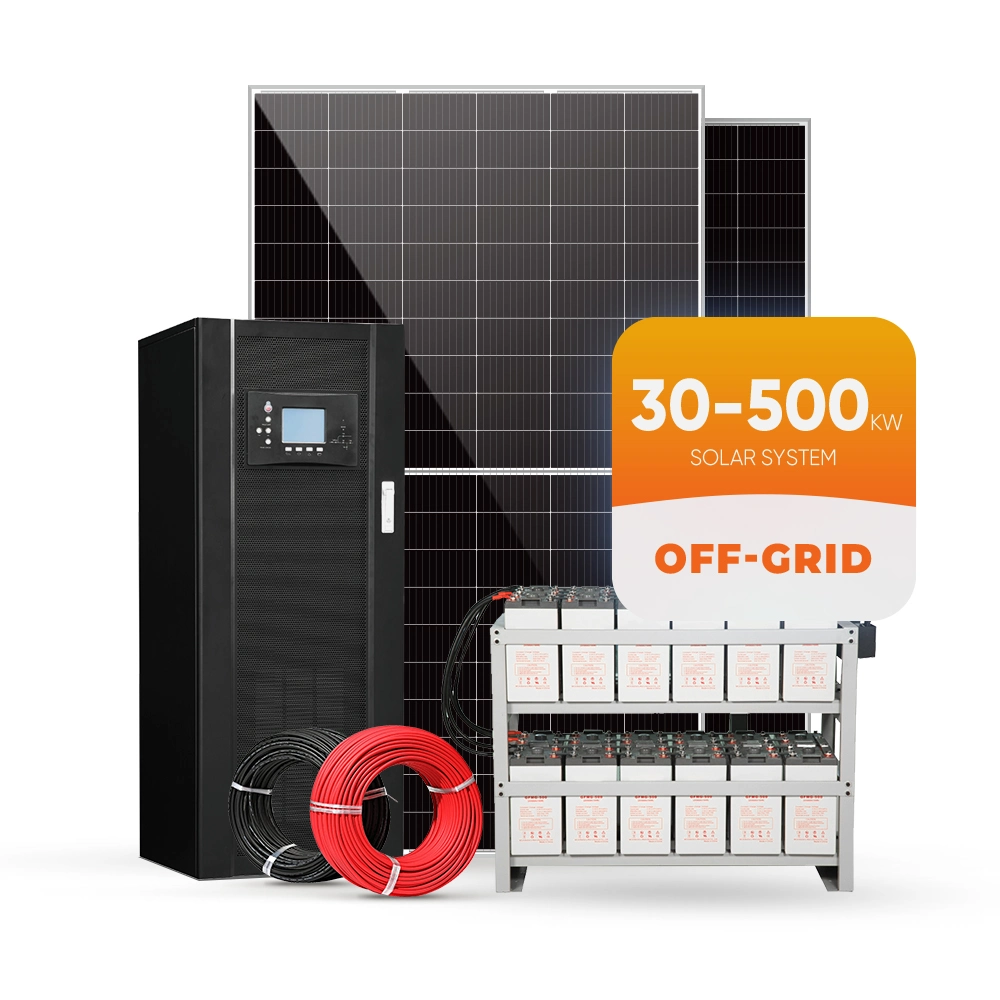 Ue Prix de gros standard du système solaire hors réseau 30kw avec batterie Lithium-ion