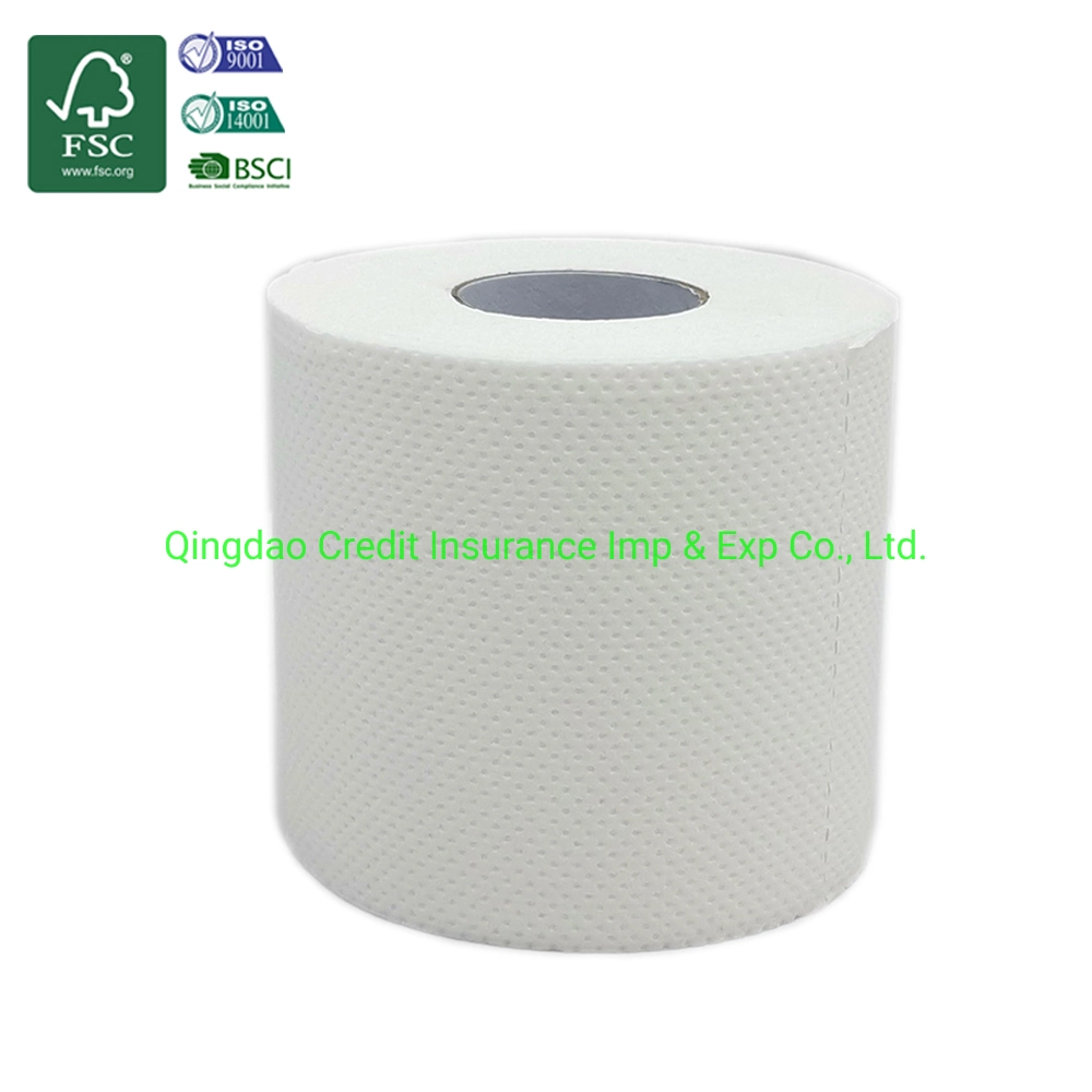 Easily Soluble Soft Fsc White Bamboo Toilet Paper with Custom Logo OEM Factory