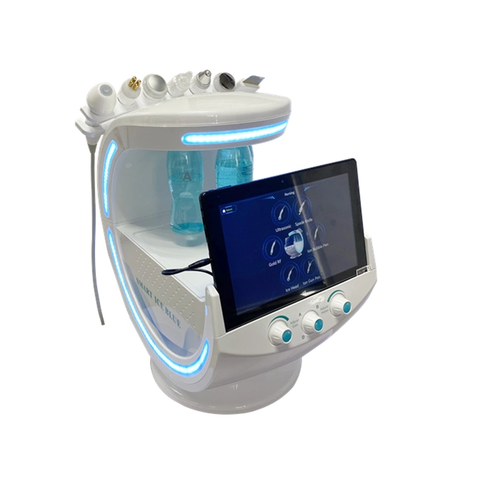 Equipment 7 in 1 Smart Ice Blue Plus Hydra Microdermabrasion Skin Analysis Handle Water Peel Facial Machine Hydrafacial Device