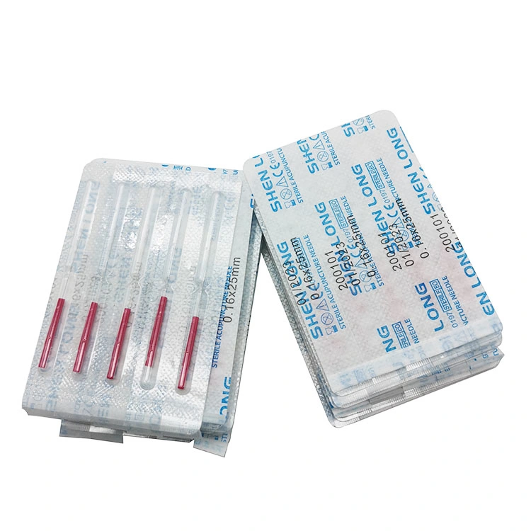 Dispasable Sterile Acupuncture Needles 100PCS/Box Shenlong Brand Plastic Handle Needle