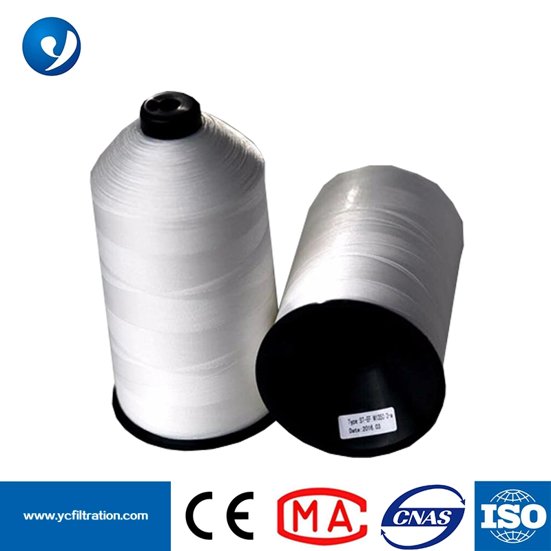 PTFE Sewing Thread White 1200d 1250d 1500d 1800d 2000d for Coveyor Belt and Filter Bag Use