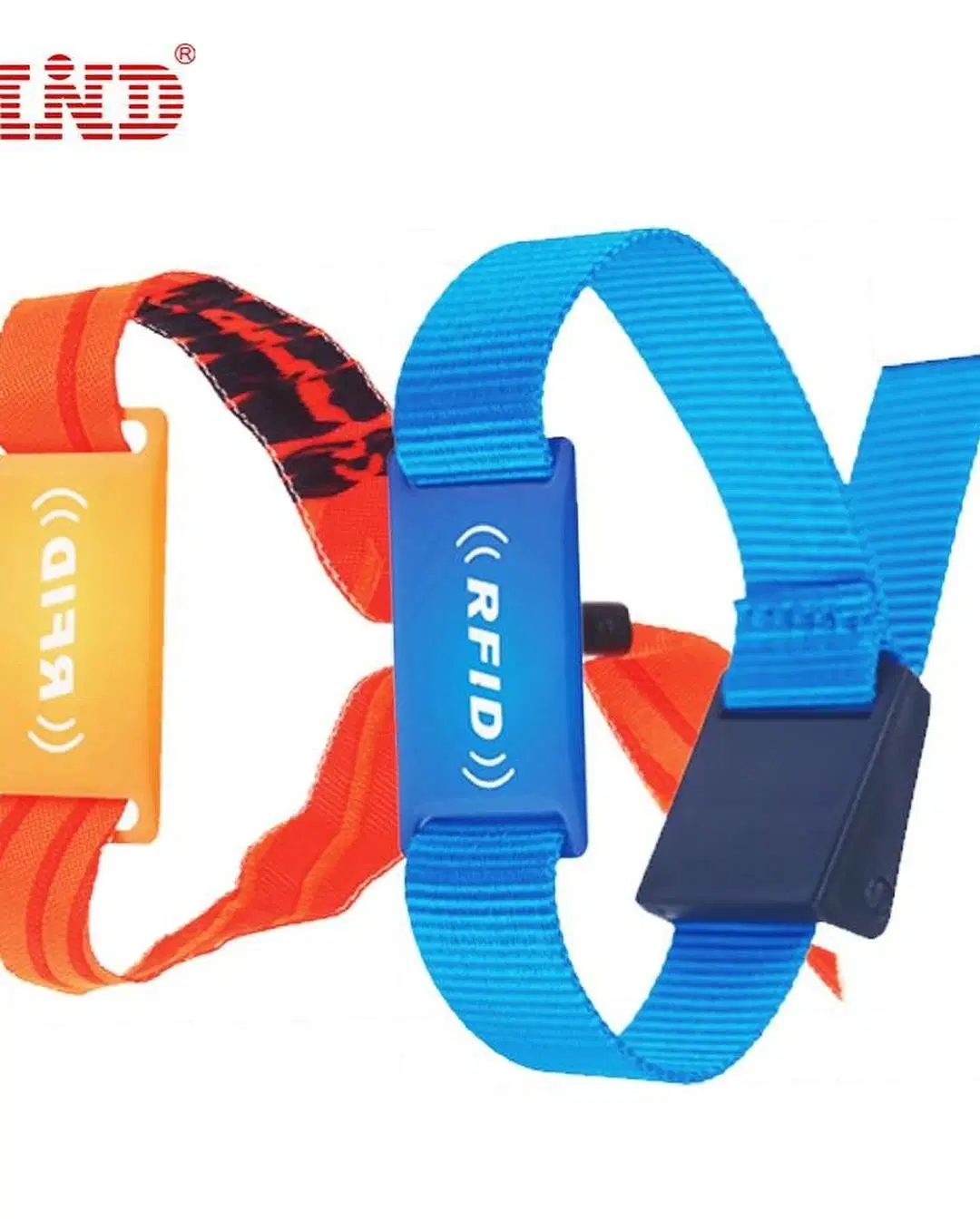 Promotion Event Woven Wristbands Customized RFID Festvial Wristband Access Contorl Bracelet