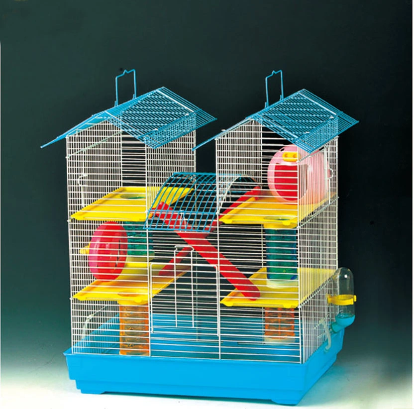 Hot Sale Metal Hamster Mouse House Cage jaula de Hamster plástico Metal Wire Rabbit Cage jaula de hámster grande