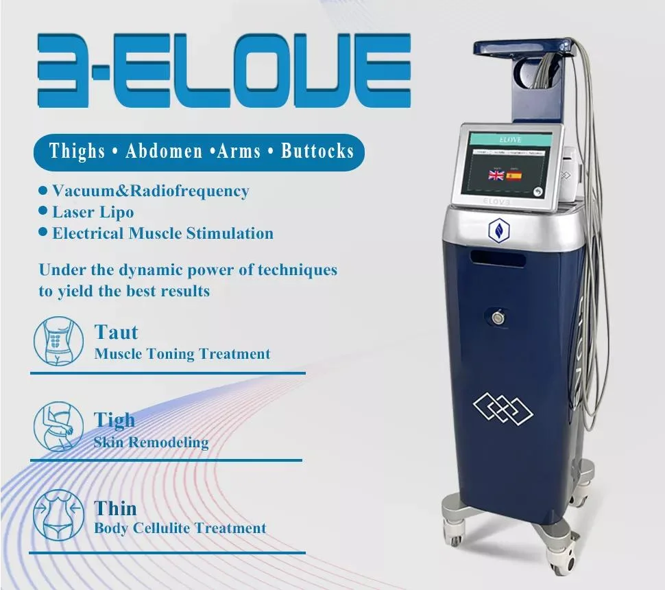 Neue Produkte 3 in 1 Bodi Slim Maschine mit Lipo Laser 650nm Wellenlänge Hochfrequenz mit Vakuum Hautstraffung, elektrische Muskelstimulation Körperform