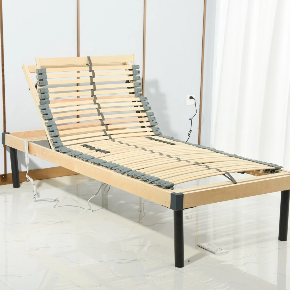 Adjustable Wood Bed Slat Bed Electric Bed Single Size 42 PC Slat