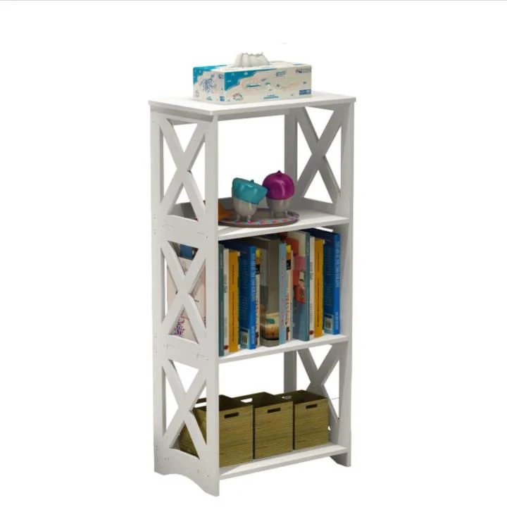 Bookcase 3 Tier Small Bookshelf Kids Open Shelves Standing Book Storage Case Shelf Display Rack Table