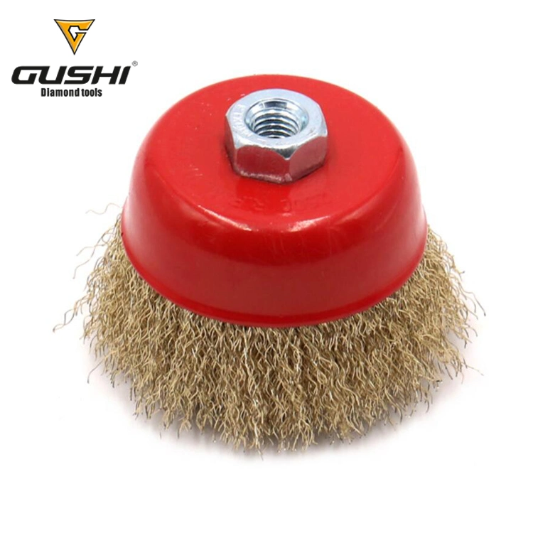 Flat Shape Bevle Brush Crimped Wire Brush