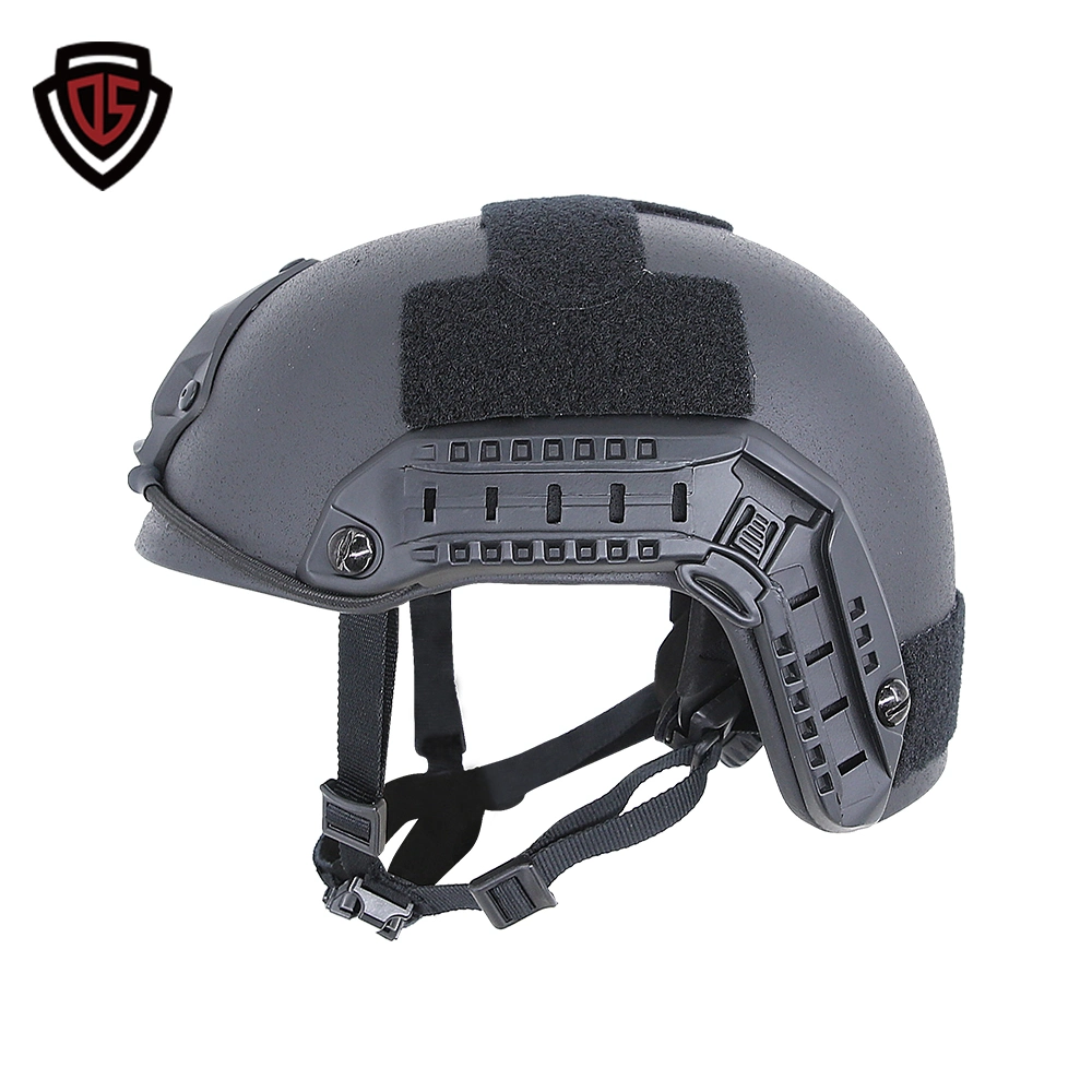 Double Safe Fast Bulletproof Helmet PE Material Aramid Fiber Military Protective Black