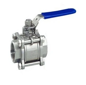 Flange End Direct Mounting Pad 3-PC Ball Valve