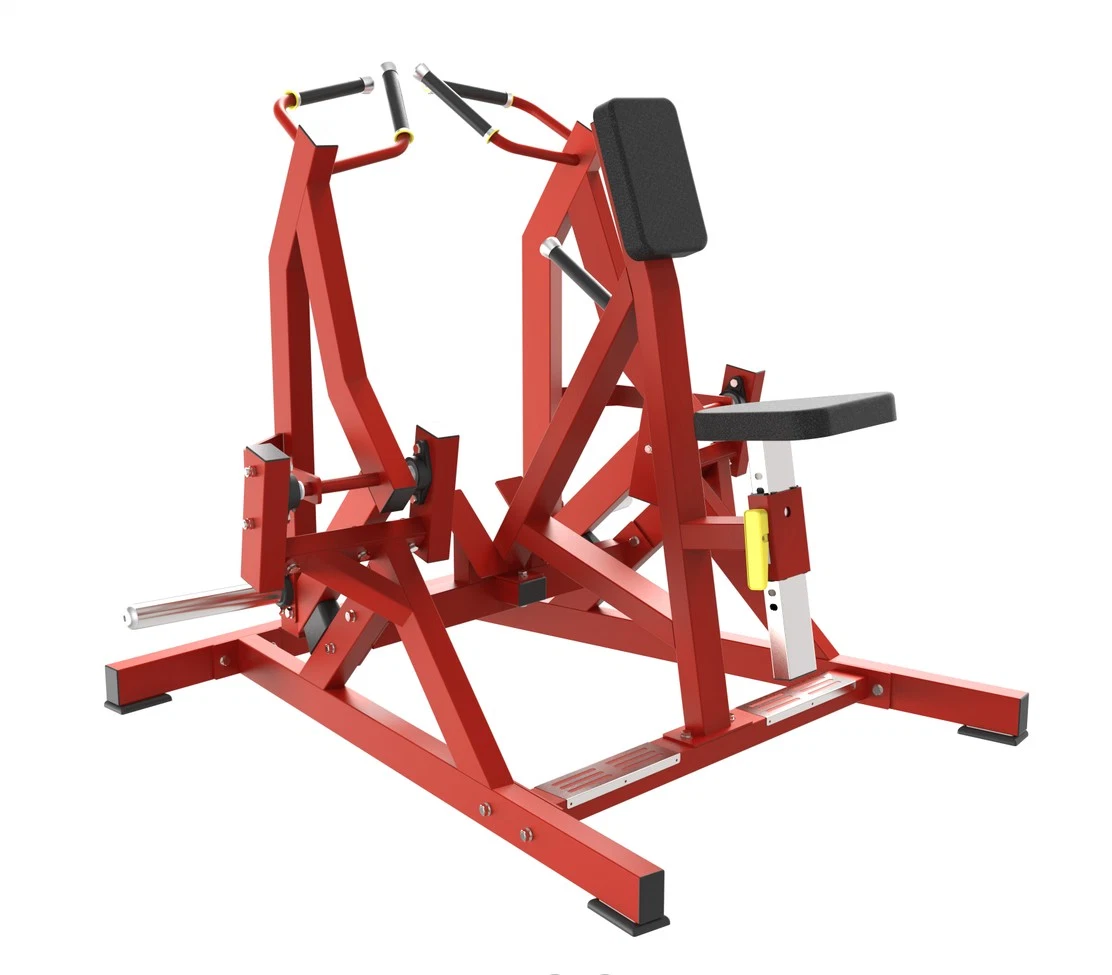 Equipamiento de gimnasio comercial placa Hammer Strength ISO cargado fila lateral