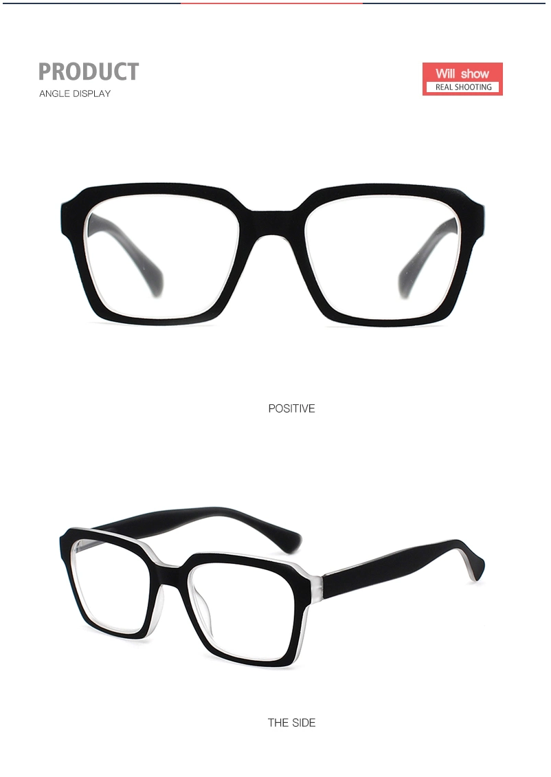 Square High Quality Spring Hinge Reading Glasses PC Frame AC Lens Fashion Reading Sunglases (WSP22088)