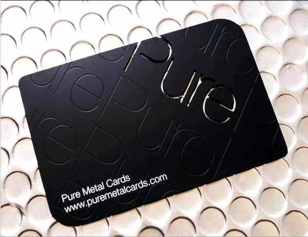 Custom Brushed and Anodized Finish VIP Metal Business Card