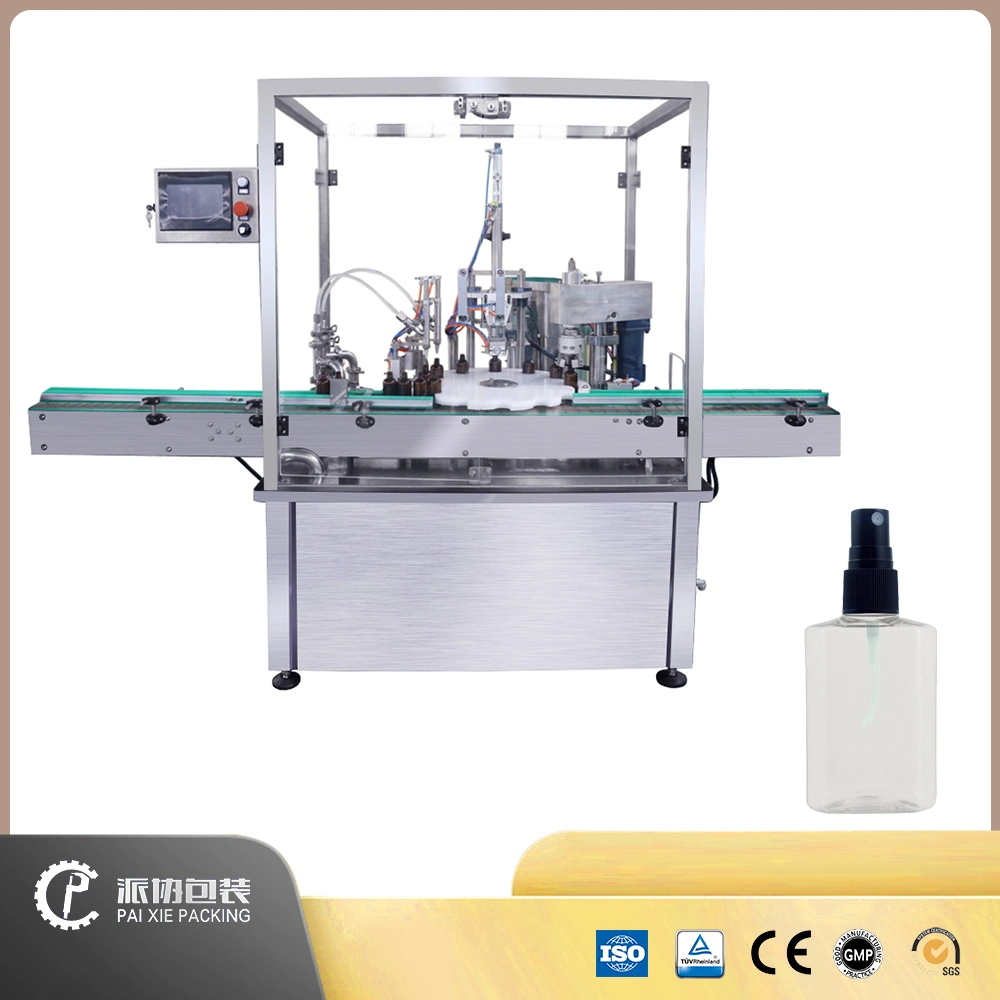 10ml 20ml 30ml Nasal Spray Electronic Smoke Oil Eye Drop Liquid Filling Capping Machine Line