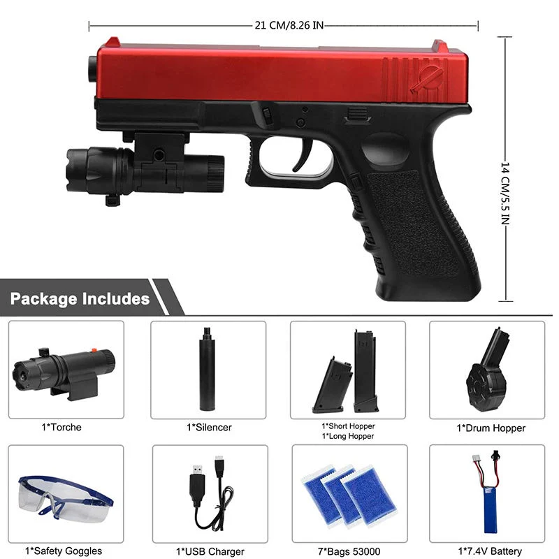 Pistola de juguete Gel Ball Blaster con balas de agua para niños Pistola de agua eléctrica 2023 Disparo de pistola de bola de salpicadura al aire libre