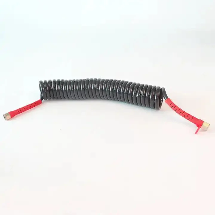 Trailer 28 Turns 22 Turns Coiled Spring Pipe PA12 Pneumatic Spiral Coil Brake Air Hose