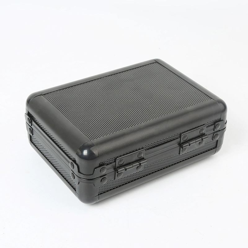 Cheap Handheld Stackable Heavy-Duty Compact Black Aluminum Case