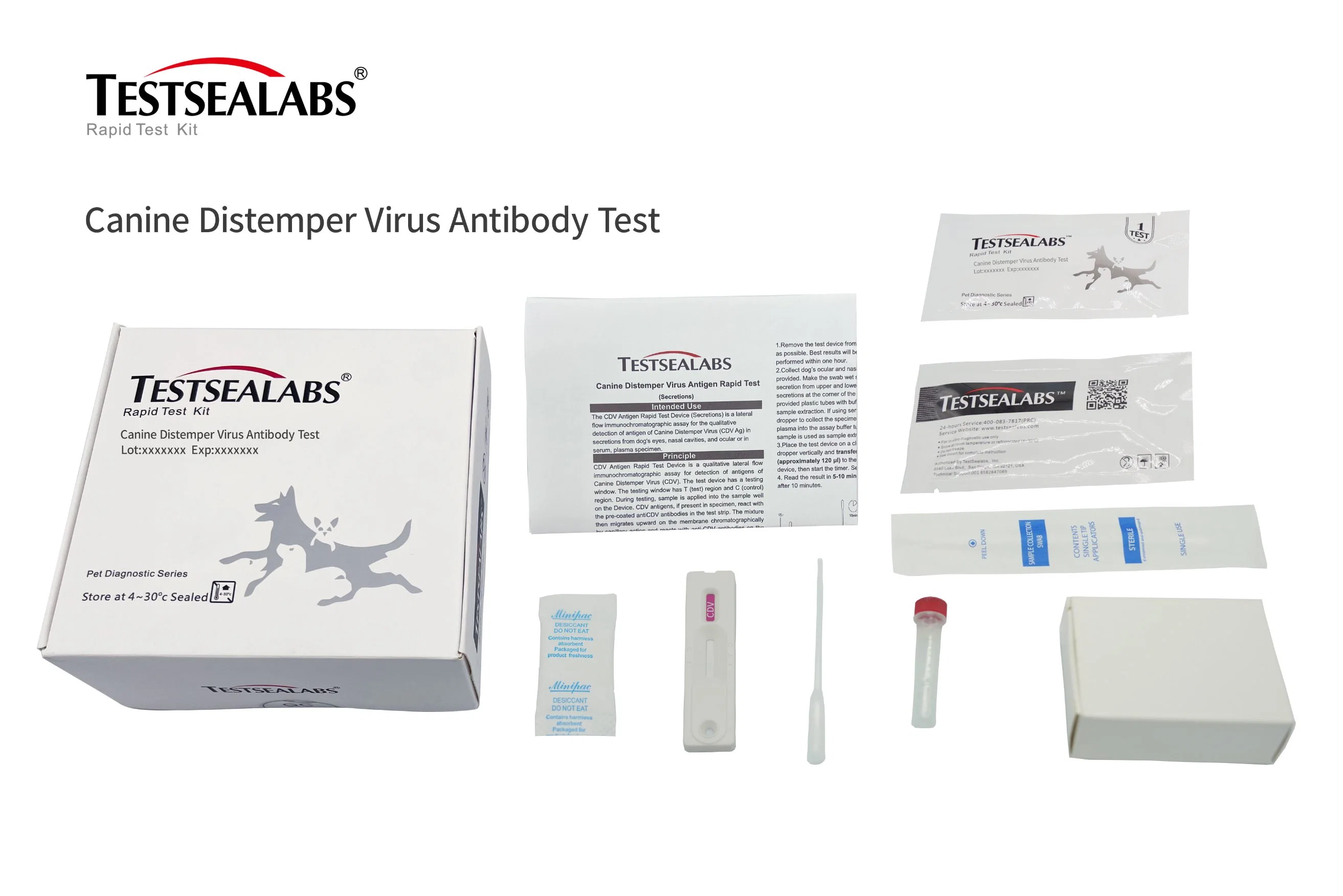 Canine Distemper Virus Antigen Test Cdv Ag Test Kit testsealabs
