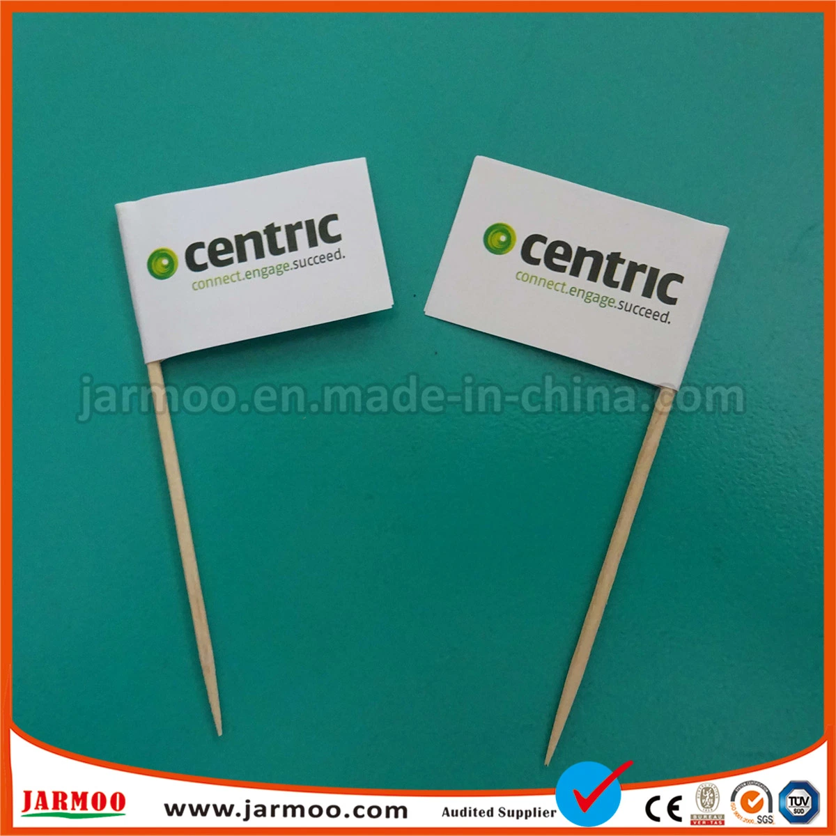 Digital Printed Bamboo Toothpick Paper Flag