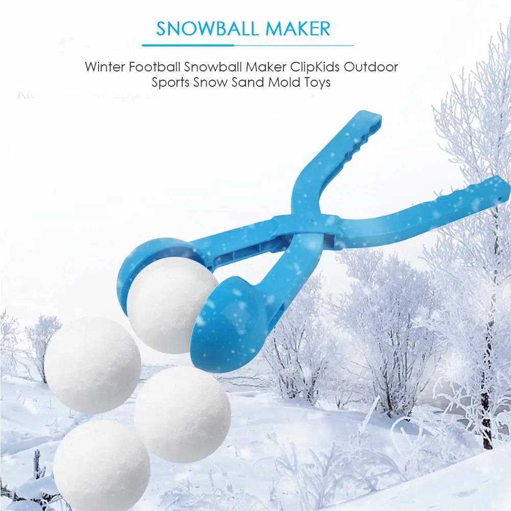 Cute Snowman Duck Dinosaur Shape Snowball Maker Clip Tongs Kids Winter Outdoor Funny Snow Sand Mold Snowball Fight Sports Toys