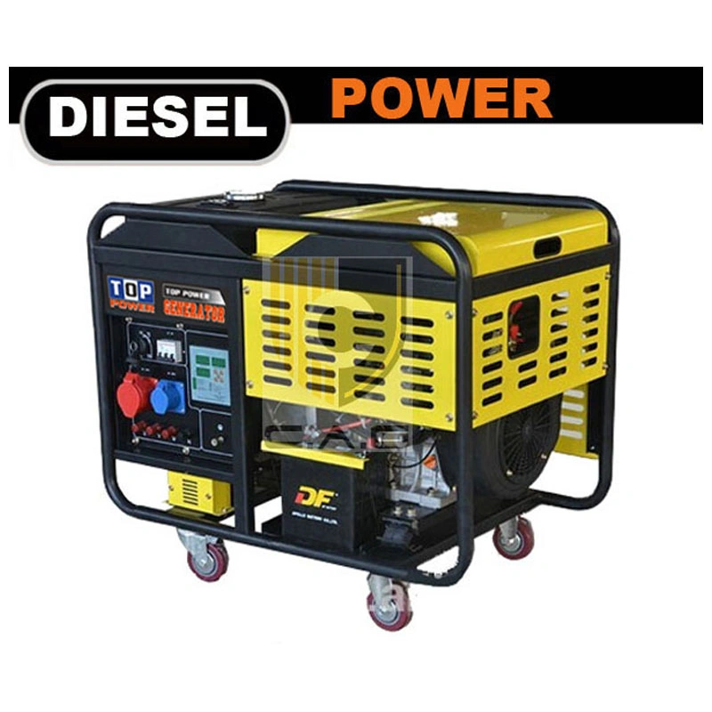 8kw 10kVA 8000 Watts 2V86 Generador de Alternador Diesel de Doble Cilindro de Marco Abierto