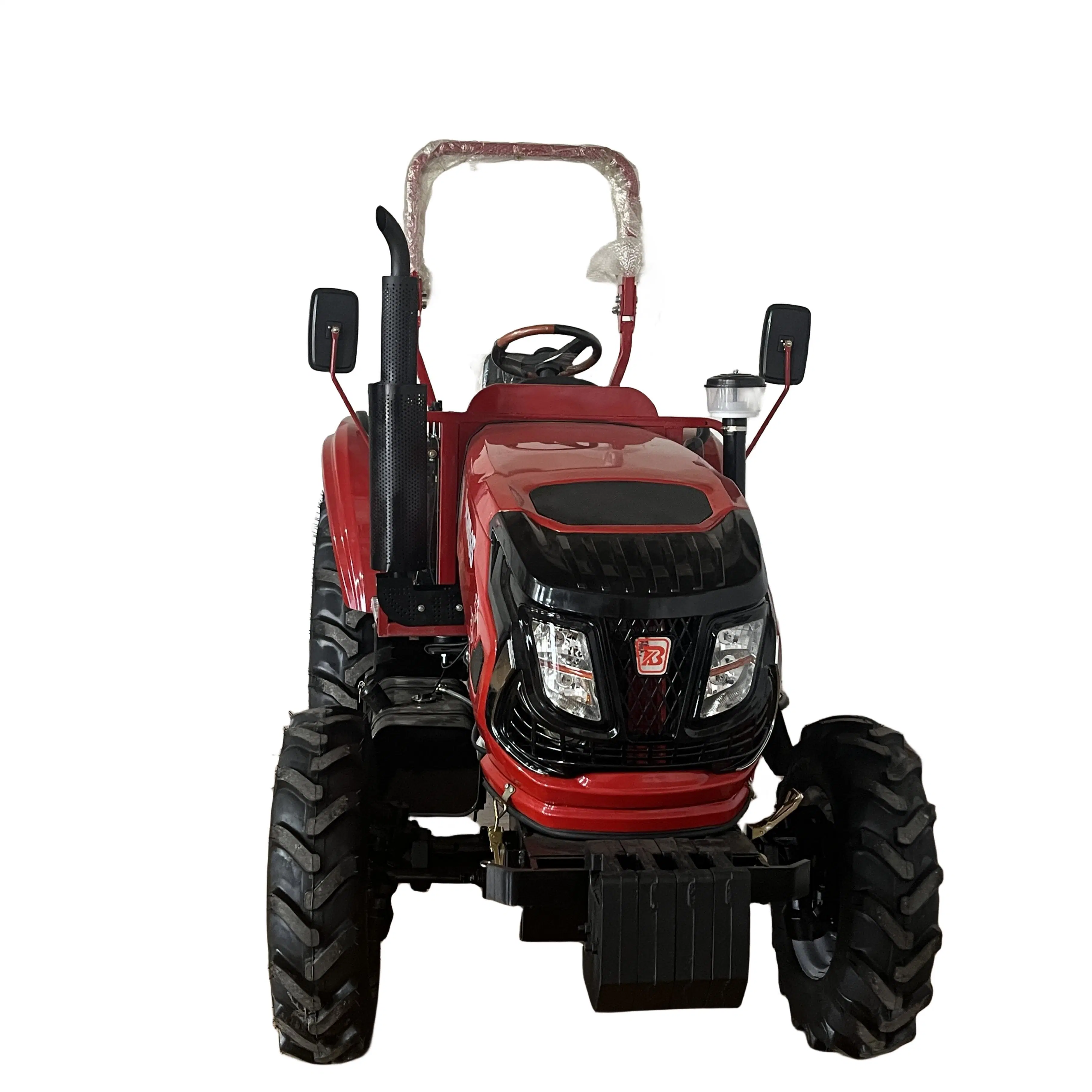 Nuevo diseño de maquinaria agrícola 4X4 Wheel Garden Orchard 60HP 70hp Tractor con certificado CE