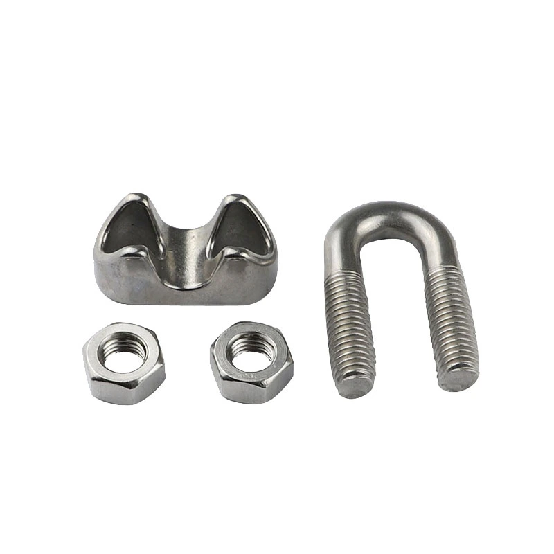 High Polished DIN741 Wire Rope Clip Rigging Hardware Fittings