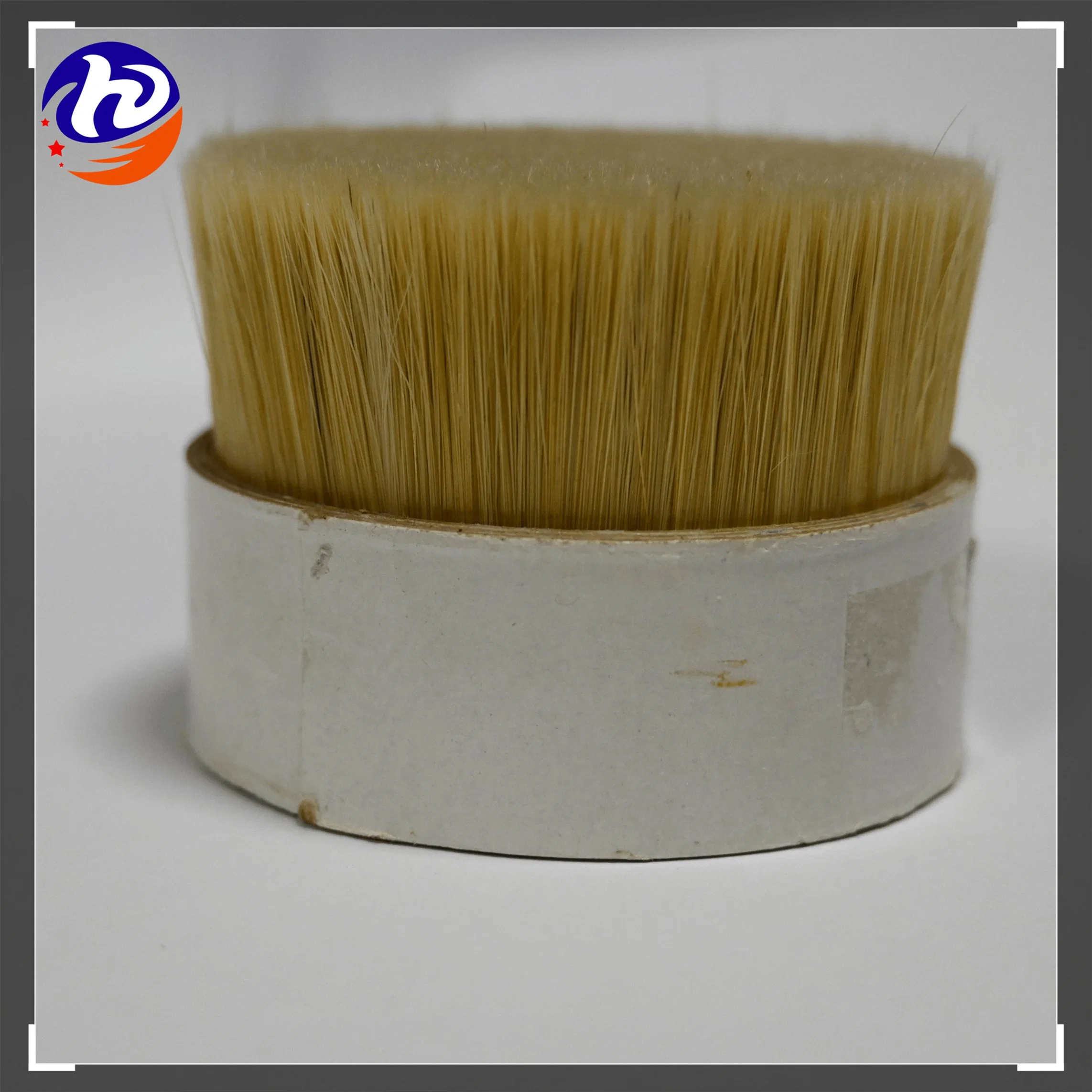 Natural White Boiled Bristle, Bleached Color, 90% Tops